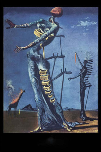 Candles Salvador Dali - The Burning Giraffe - Poster 102815