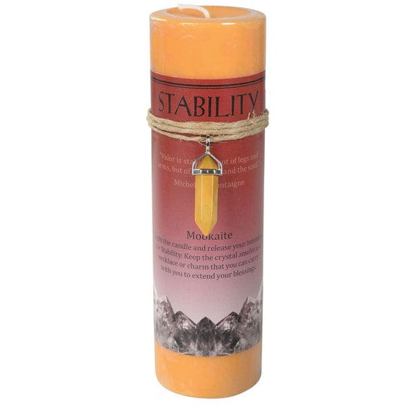 Candles Stability - Mookaite - Crystal Energy Candle 103170
