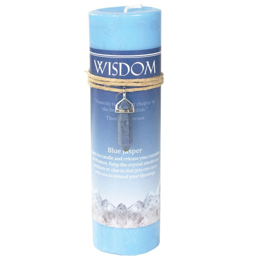 Candles Wisdom - Blue Jasper - Crystal Energy Candle 103174