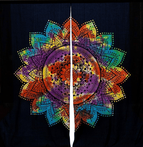 Curtains Blooming Mandala - Tie-Dye - Set of 2 Curtains 102955