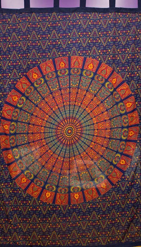 Curtains Napthol Mandala - Blue - Curtain 101267