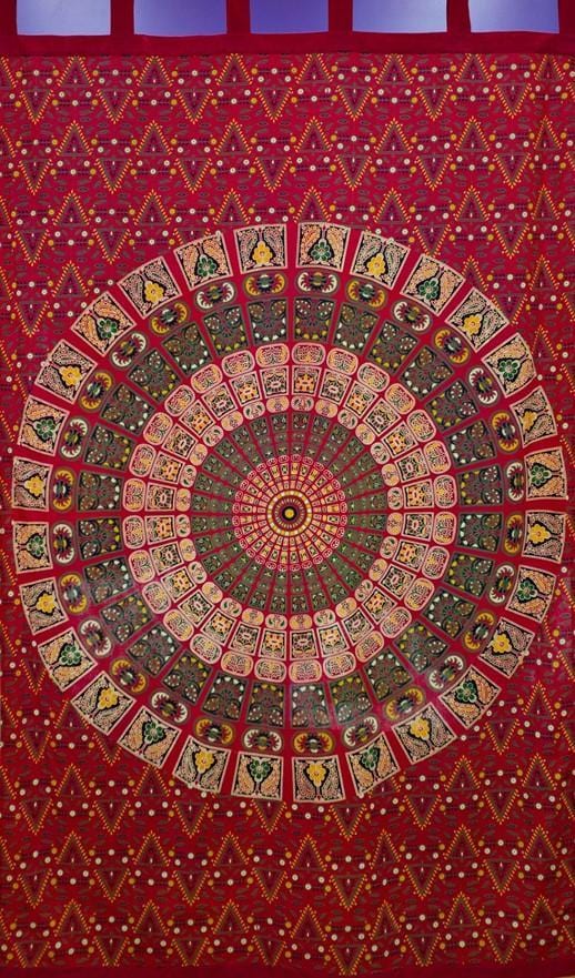 Curtains Napthol Mandala - Red - Curtain 101268
