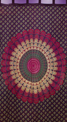 Curtains Peacock Mandala - Purple and Pink - Curtain 101257