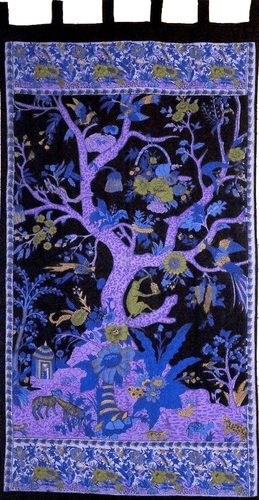 Curtains Tree of Life - Black and Purple - Curtain 005924