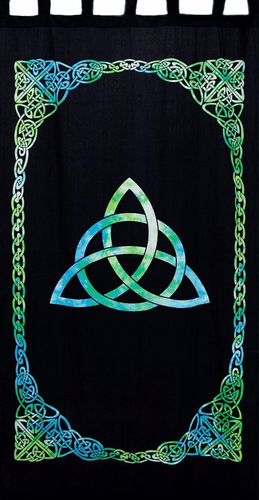 Curtains Triquetra - Green and Blue - Curtain 009729