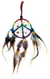 Dreamcatchers Peace Rainbow with Crystals - Dreamcatcher 102674
