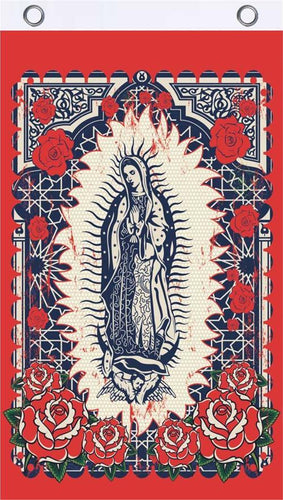 Flags Saint Guadalupe - Spiritual Roses - Flag 100402