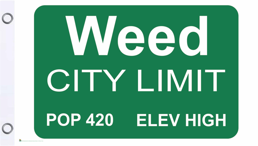 Flags Weed City Limits - Flag 100957