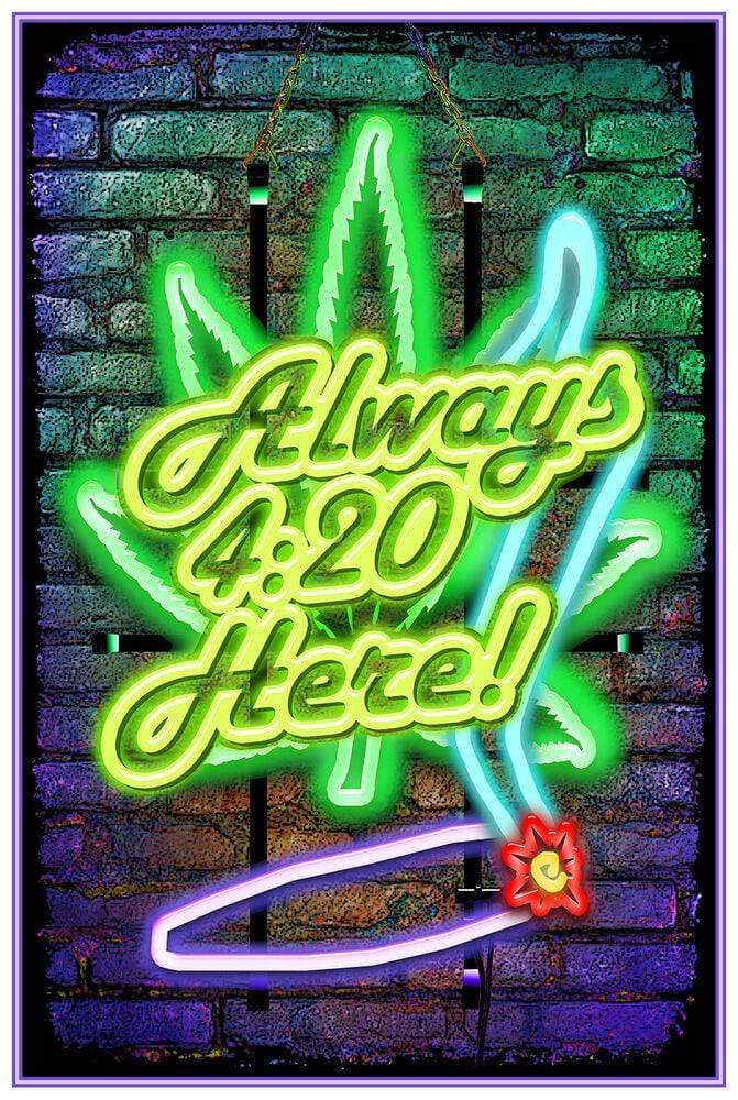 Incense Always 420 Here - Black Light Poster 101871