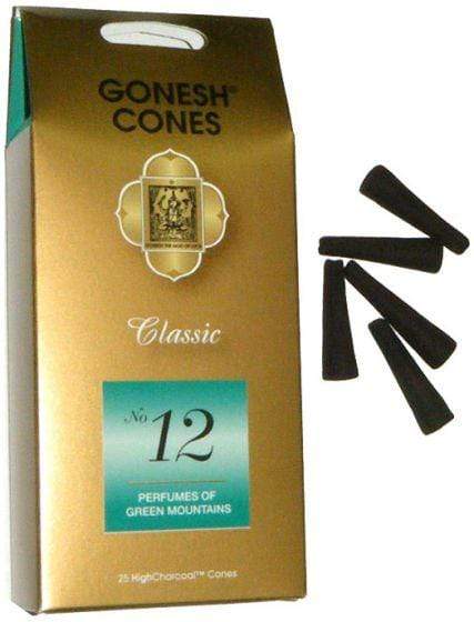 Incense Gonesh - Green Mountains - Incense Cones 101689