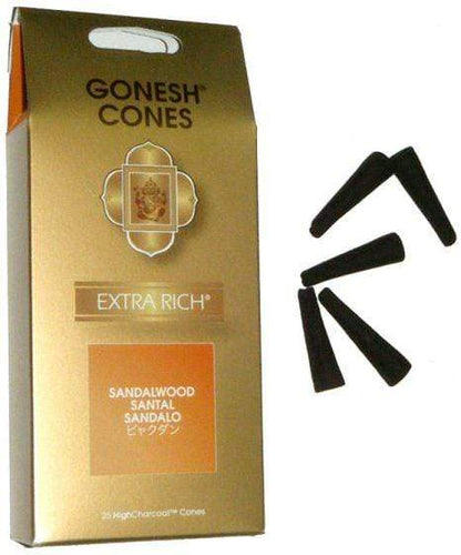 Incense Gonesh - Sandalwood - Incense Cones 101697