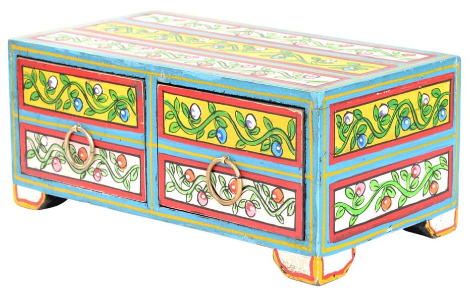 Lights Flowering Vines - Hand-painted - Wooden Storage Box 102766
