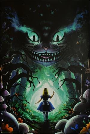 poster Alice in Wonderland - Cheshire Cat - Black Light Poster 103178