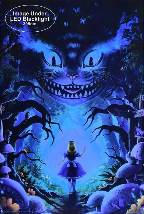 poster Alice in Wonderland - Cheshire Cat - Black Light Poster 103178