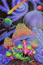 Load image into Gallery viewer, poster Space Tribe - Cosmic Shroom - Black Light Poster 103183
