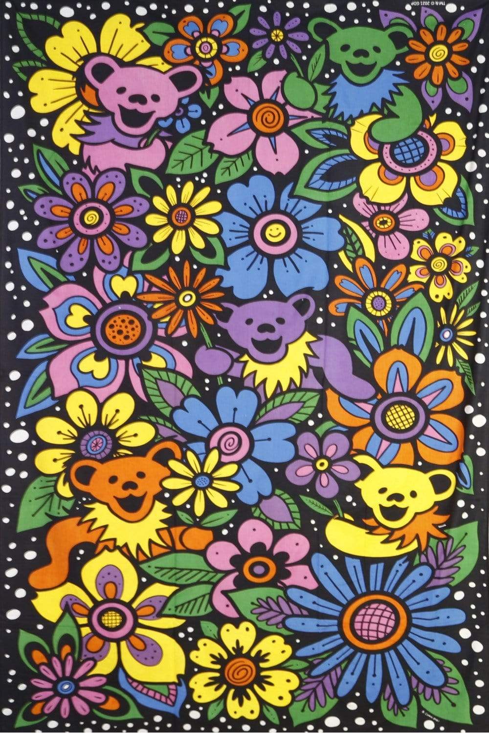 Posters 3D - Grateful Dead Flower Bears - Tapestry 102113