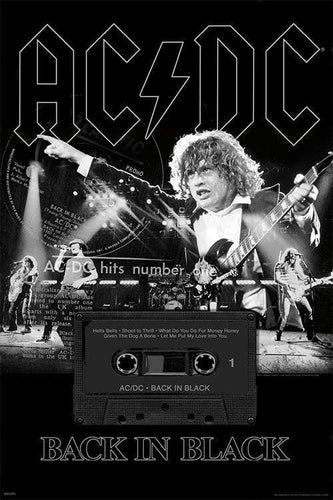 Posters AC/DC - Back in Black Cassette - Poster 102089