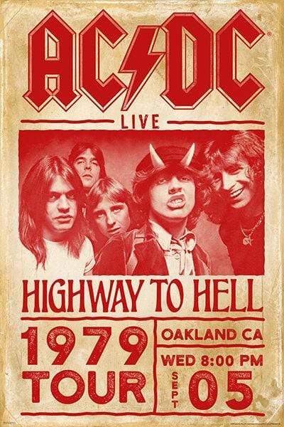 Posters AC/DC - Highway to Hell Tour 1979 - Poster 101973