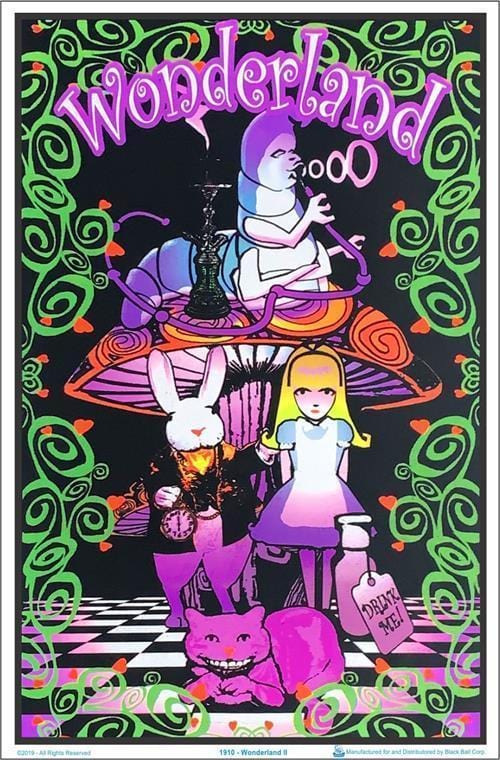 Posters Alice in Wonderland - Digital Wonderland - Black Light Poster 001425