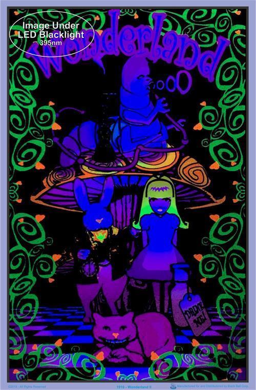 Posters Alice in Wonderland - Digital Wonderland - Black Light Poster 001425
