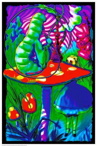 Posters Alice in Wonderland - Psychedelic Alice - Black Light Poster 100180