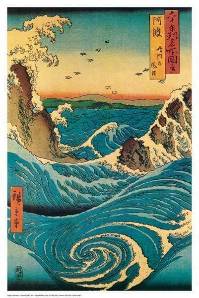 Posters Ando Hiroshige - Navarro Rapids - Poster po-316