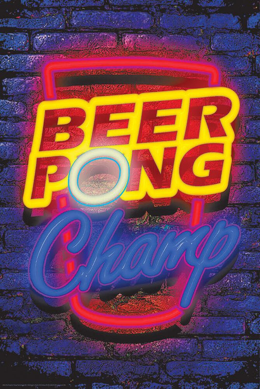 Posters Beer Pong Neon - Black Light Poster 100739