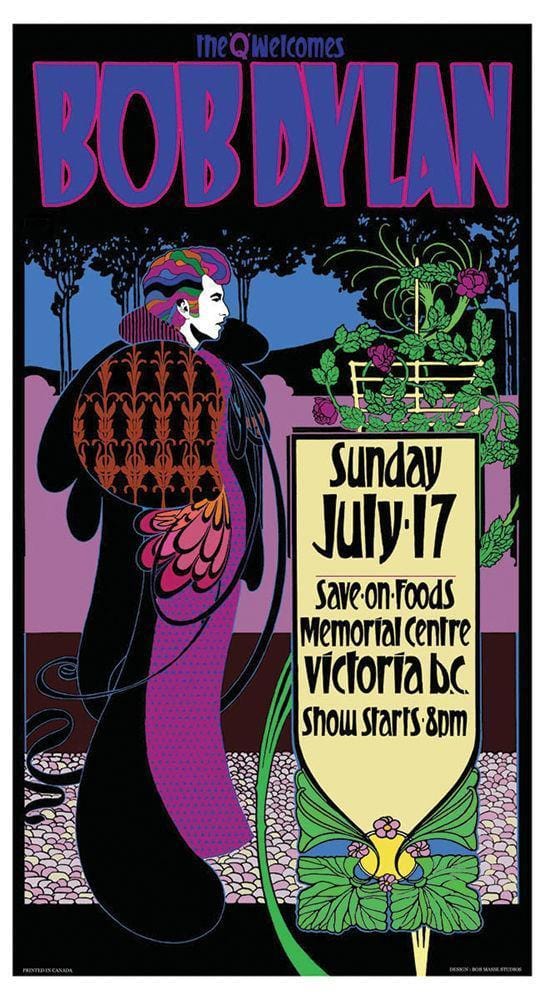 Bob Dylan - Victoria - Concert Poster