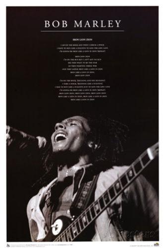 Posters Bob Marley - Iron Lion Zion - Black and White - Poster 100765