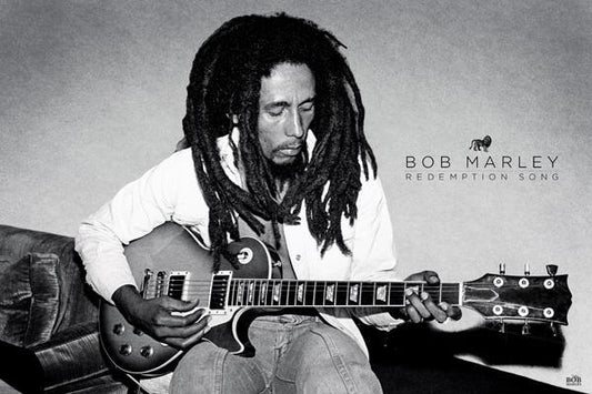 Posters Bob Marley - Redemption Song - Black and White Poster 009853