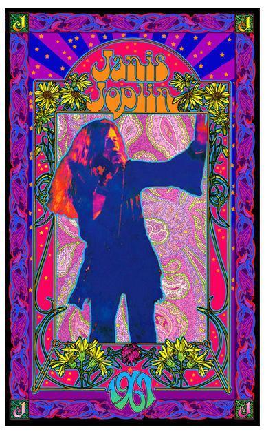 Bob Masse - Janis Joplin - 1967 - Concert Poster