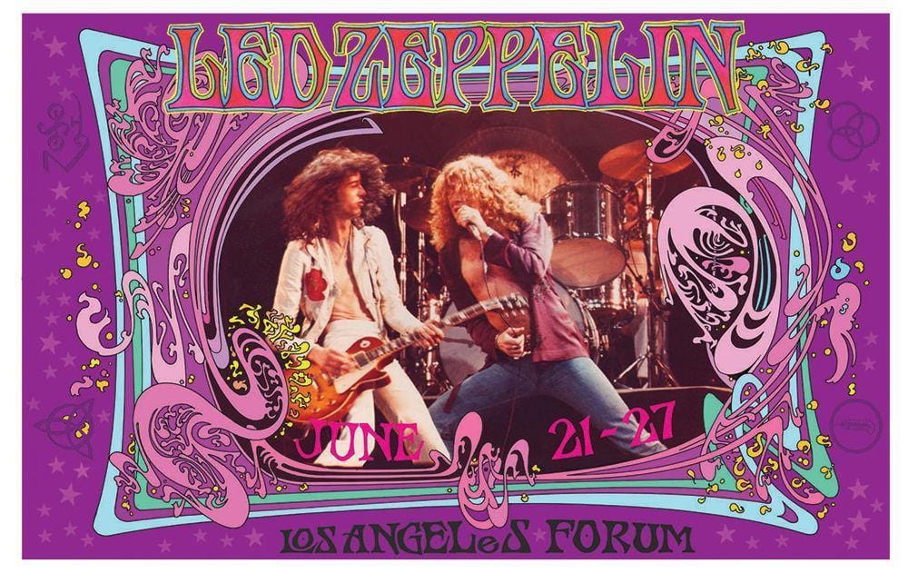 Bob Masse Led Zeppelin Concert Poster