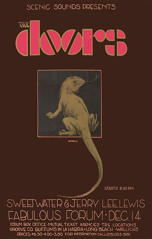 Bob Masse - The Doors - Lizard - Concert Poster