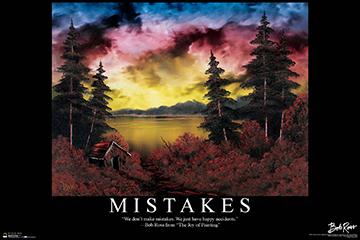 Posters Bob Ross - Mistakes - Poster 101019