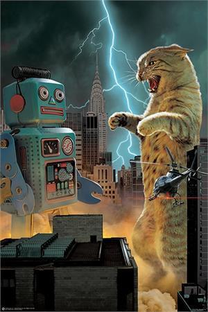 Posters Cat vs Robot - Poster 101051