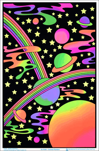 Posters Celestial Rainbow - Black Light Poster 100959