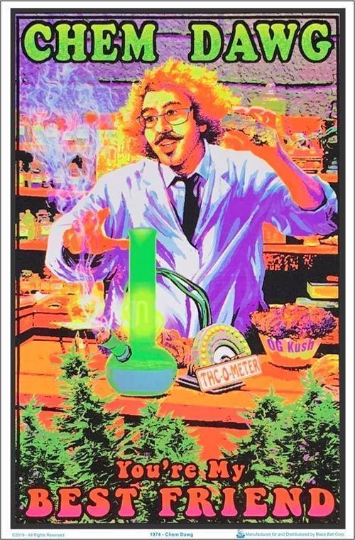 Posters Chem Dawg 420 - Black Light Poster 100078