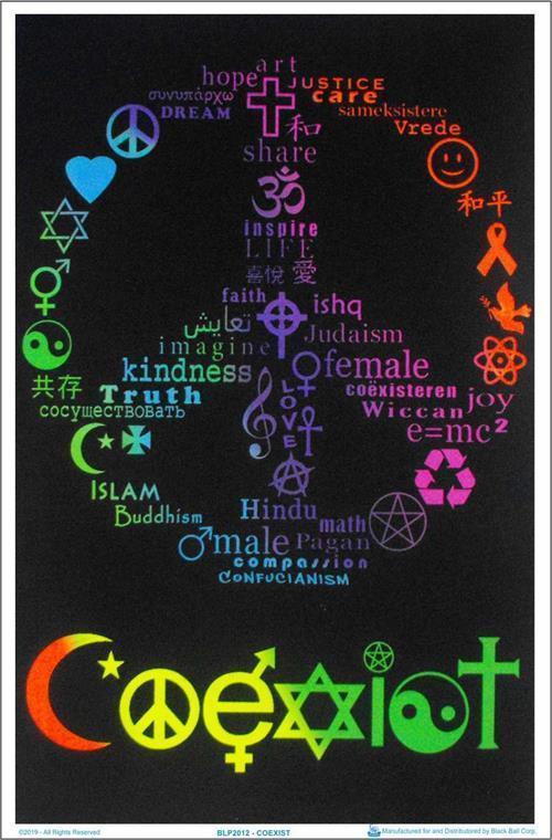 Posters Coexist - Black Light Poster 100142