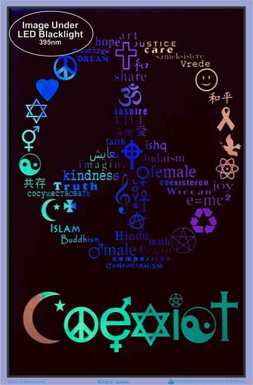 Posters Coexist - Black Light Poster 100142