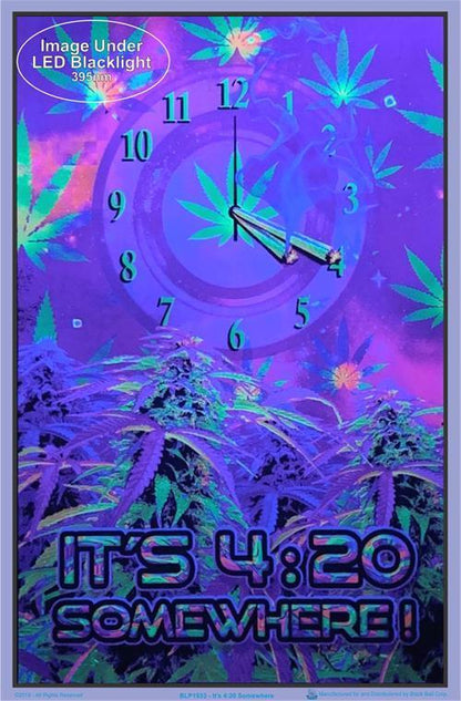 Posters Countdown Till 420 Somewhere - Black Light Poster 008196