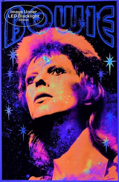 David Bowie - Glitter - Black Light Poster – TrippyStore