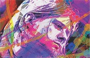 Posters David Lloyd Glover - Kurt Cobain Colors - Poster 102986