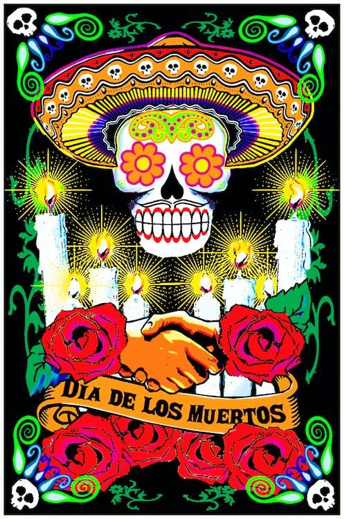 Day of the Dead - Black Light Poster