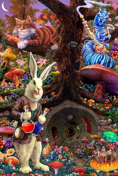 Down the Rabbit Hole - Poster – TrippyStore