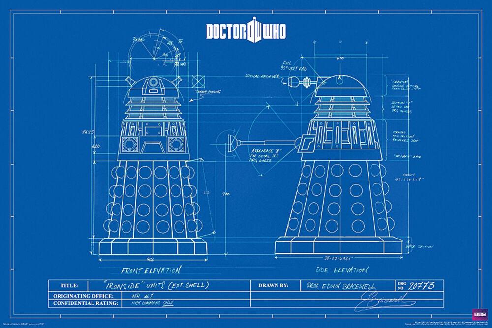 Posters Dr. Who - Dalek Blueprint - Poster 101062