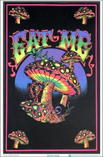 Load image into Gallery viewer, Posters Eat Me Mushrooms - Black Light Poster 100050
