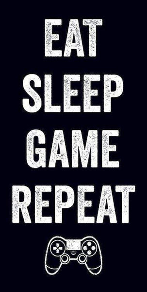 Eat Sleep Game Repeat - TrippyStore – Poster