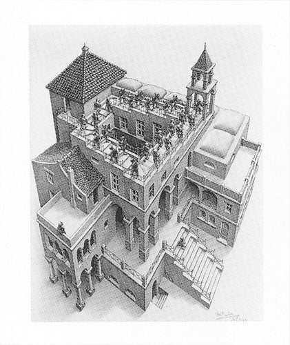 Posters Escher - Ascending and Descending - Poster 101216