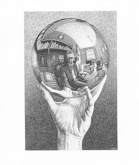 Posters Escher - Hand Sphere - Poster 101220
