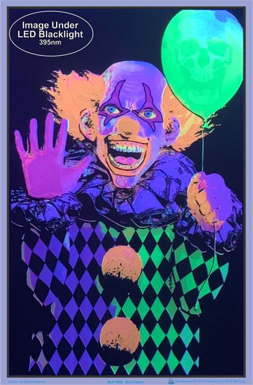 Posters Evil Clown - Black Light Poster 100149